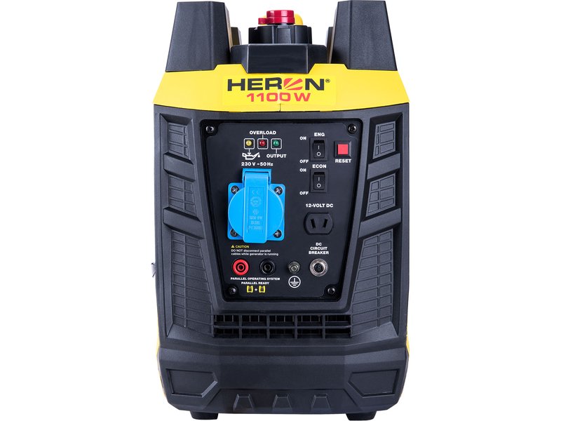 Elektrocentrála HERON benzínová - 1,8 HP, 1,1 kW, 230V/3,9A