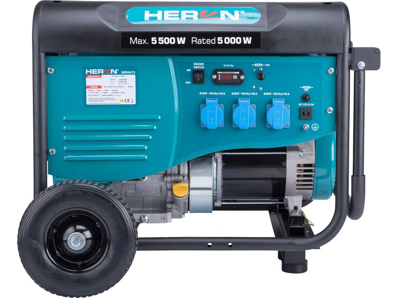 Elektrocentrála HERON benzínová pro svařování - 13 HP, 5,5 kW, 230V/21,7A