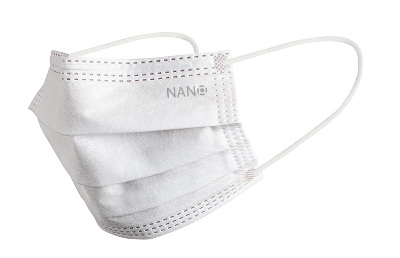 Zdravotnická obličejová maska NANO, balení 50 ks bílá