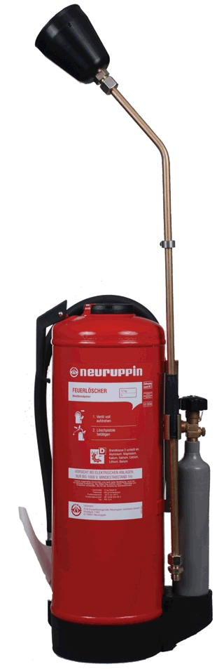 Hasicí přístroj práškový pro třídu požárů D 12 kg - NEURUPPIN PM 12A