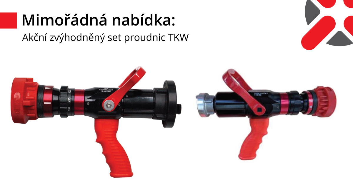 SET kombinovaných proudnic TKW - 2x D25 TKW150 + 1x C52 TKW400