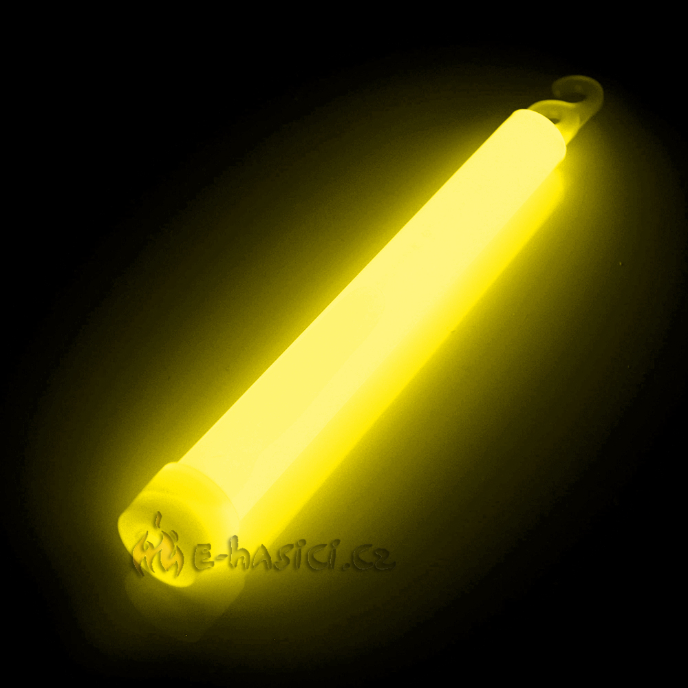 Chemické světlo, žluté, 15cm, 6 -12 hodin